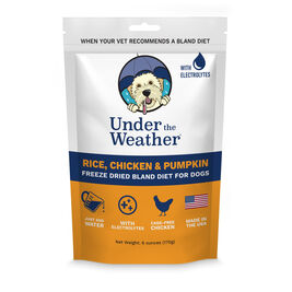 Under the Weather Bland Diet Freeze-Dried Dog Food, Rice Chicken & Pumpkin, 6-oz