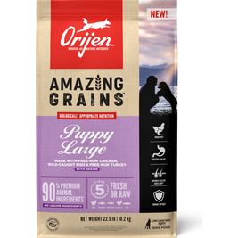 Orijen Amazing Grains Dry Dog Food, Puppy Large