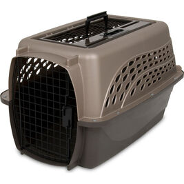 Petmate 2-Door Top Load Pet Kennel, Tan, 24-in