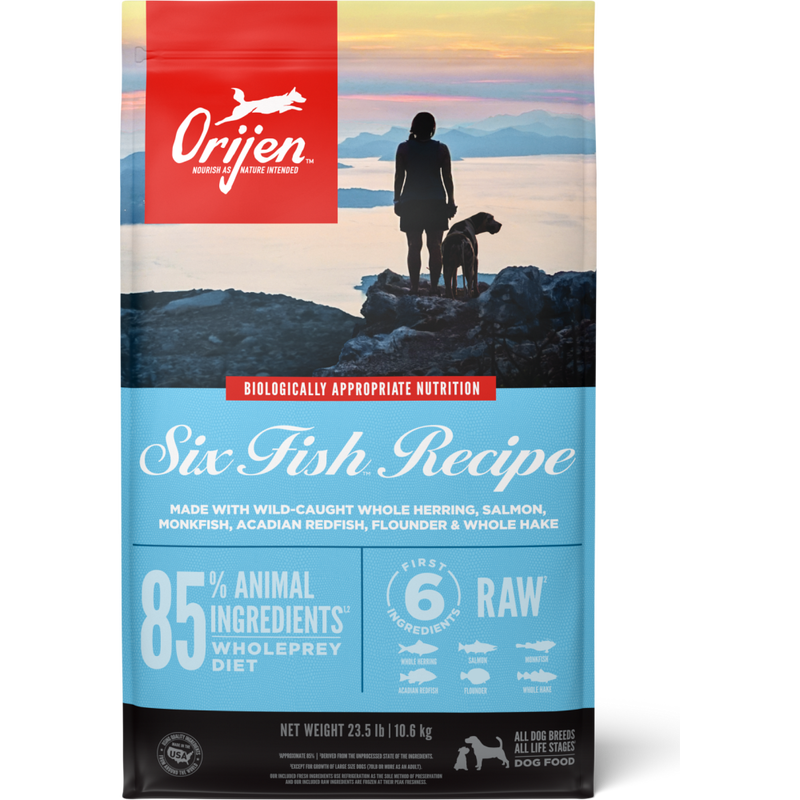 Orijen Grain-Free Dry Dog Food, Six Fish image number null