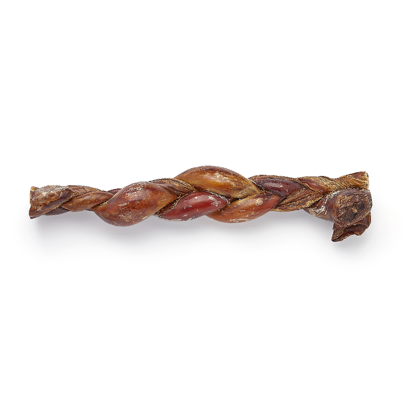 Mud Bay Natural Beef Strap Braid Dog Treats, 12-in, 2-pack image number null