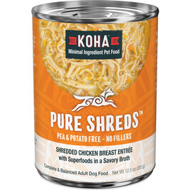 Koha Pure Shreds Canned Dog Food, Chicken