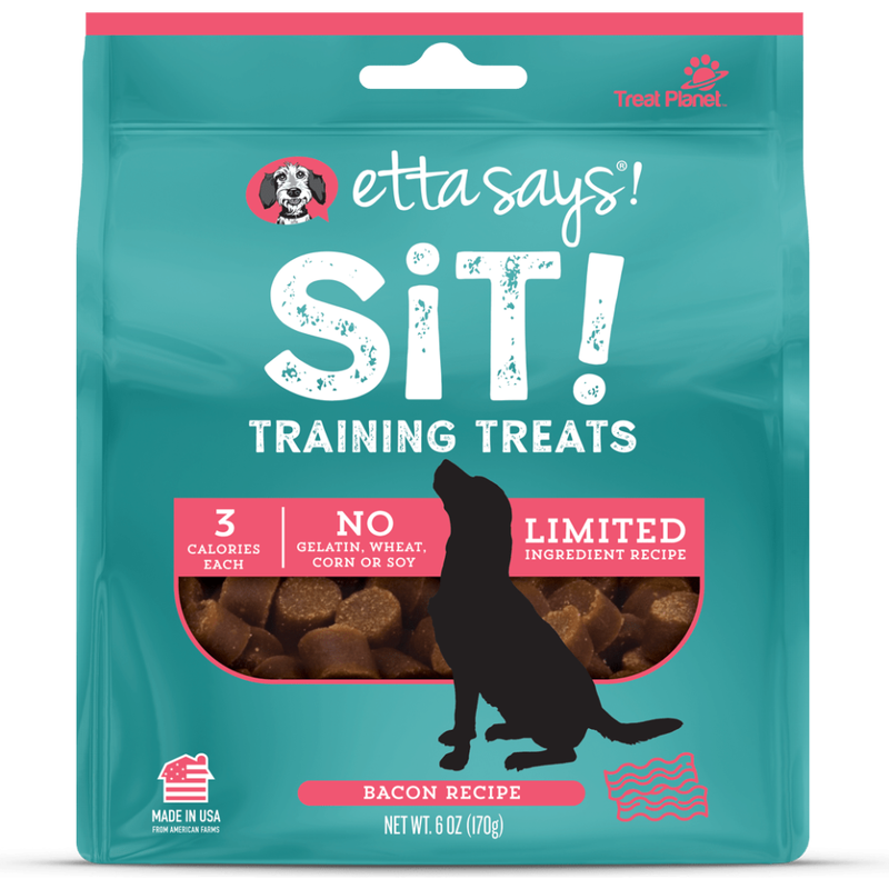 Etta Says! Sit! Dog Training Treats, Bacon image number null