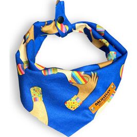 Mud Bay Dog & Cat Bandana, Rainbow Hearts