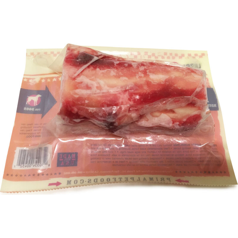 Primal Raw Frozen Beef Marrow Bone Dog Treat, Large, 1-pack image number null