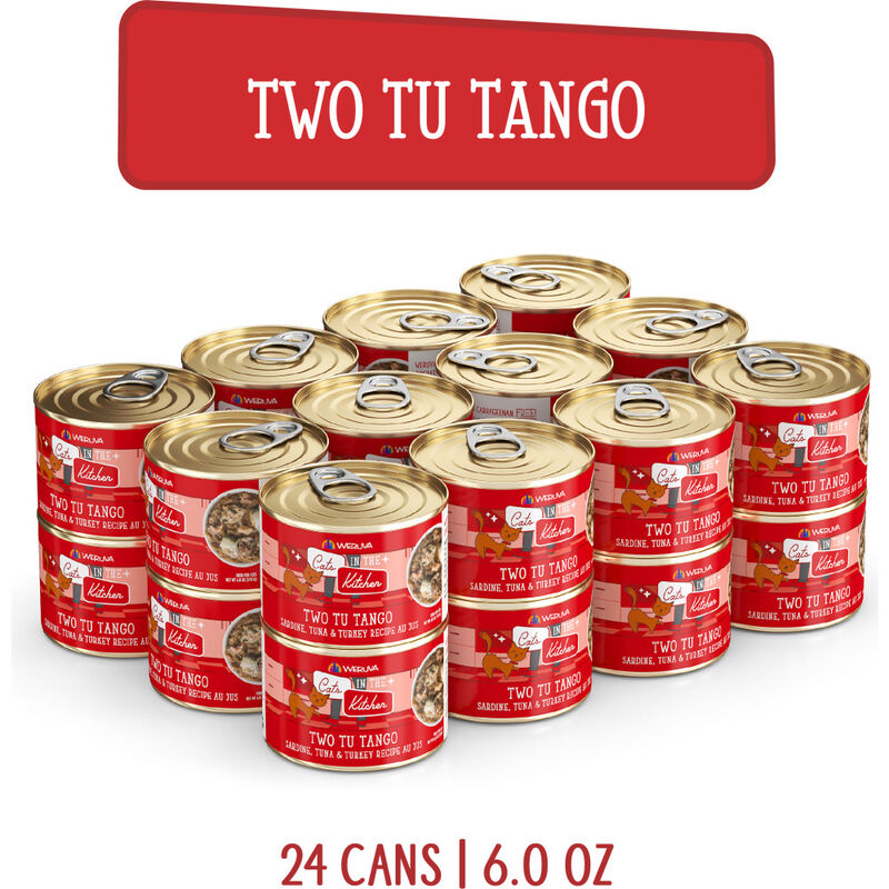 Cats in the Kitchen Originals Canned Cat Food, Two Tu Tango, Sardine, Tuna & Turkey, 6-oz image number null