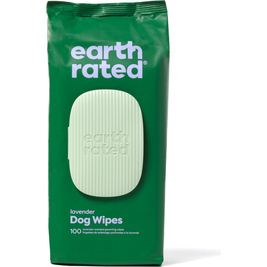 Earth Rated Compostable Pet Grooming Wipes, Lavender, 100-count