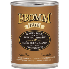 Fromm Pate Canned Dog Food, Turkey, Duck & Sweet Potato