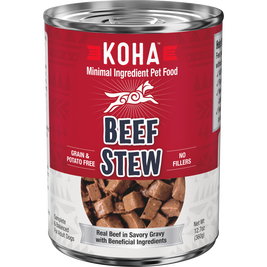 Koha Minimal Ingredient Stew Canned Dog Food, Beef