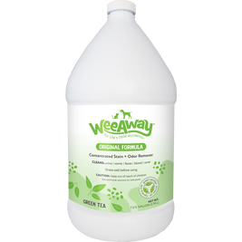 Wee Away Original Formula Dog & Cat Stain & Odor Remover, Green Tea, 1-gal