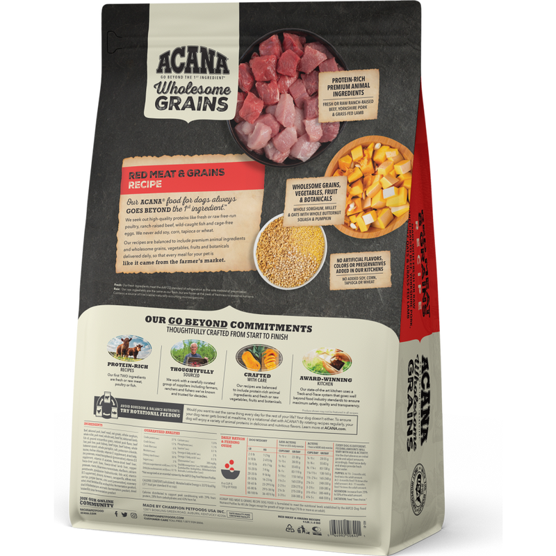 Acana Wholesome Grains Dry Dog Food, Red Meat image number null