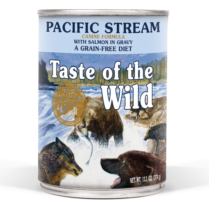 Taste of the Wild Grain-Free Canned Dog Food, Pacific Stream, 13.2-oz image number null