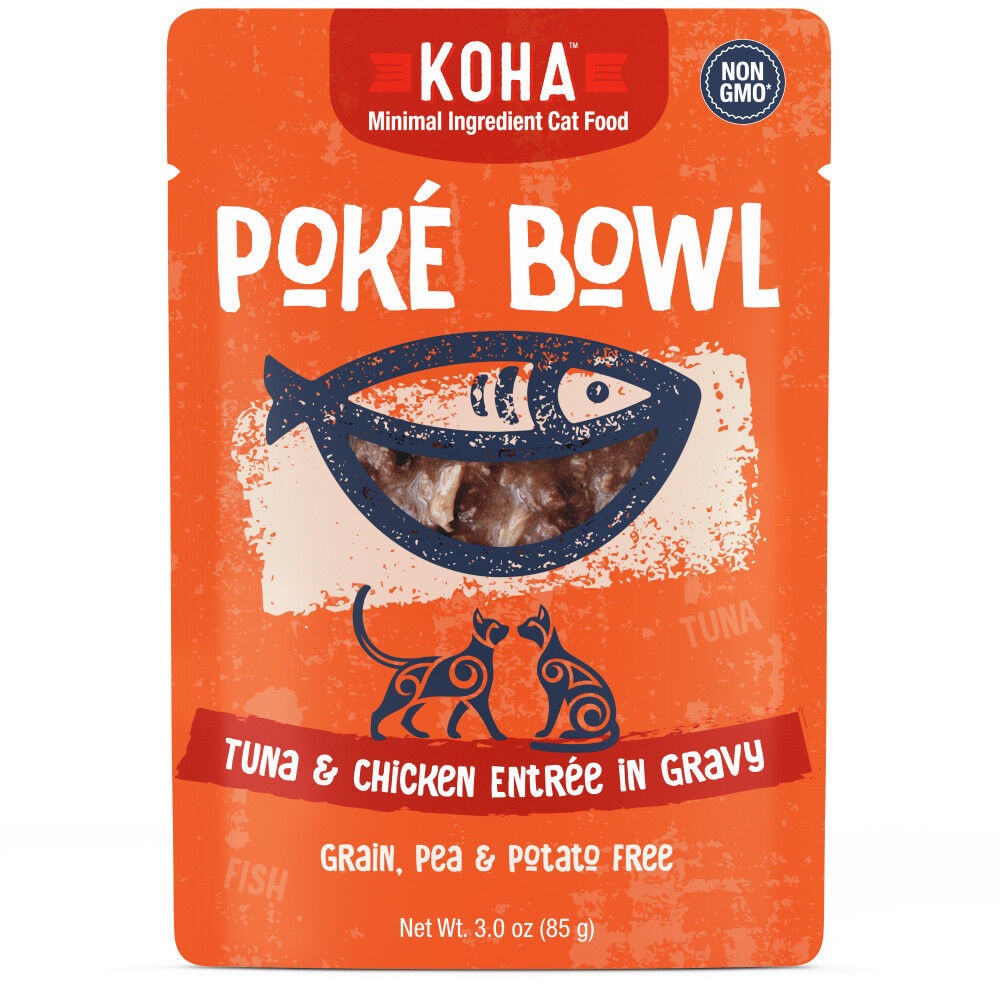 Mud Bay Buy Koha Poke Bowl Wet Cat Food Tuna Chicken 3 oz