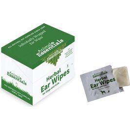 Animal Essentials Herbal Ear Wipes for Dogs & Cats, 20-count