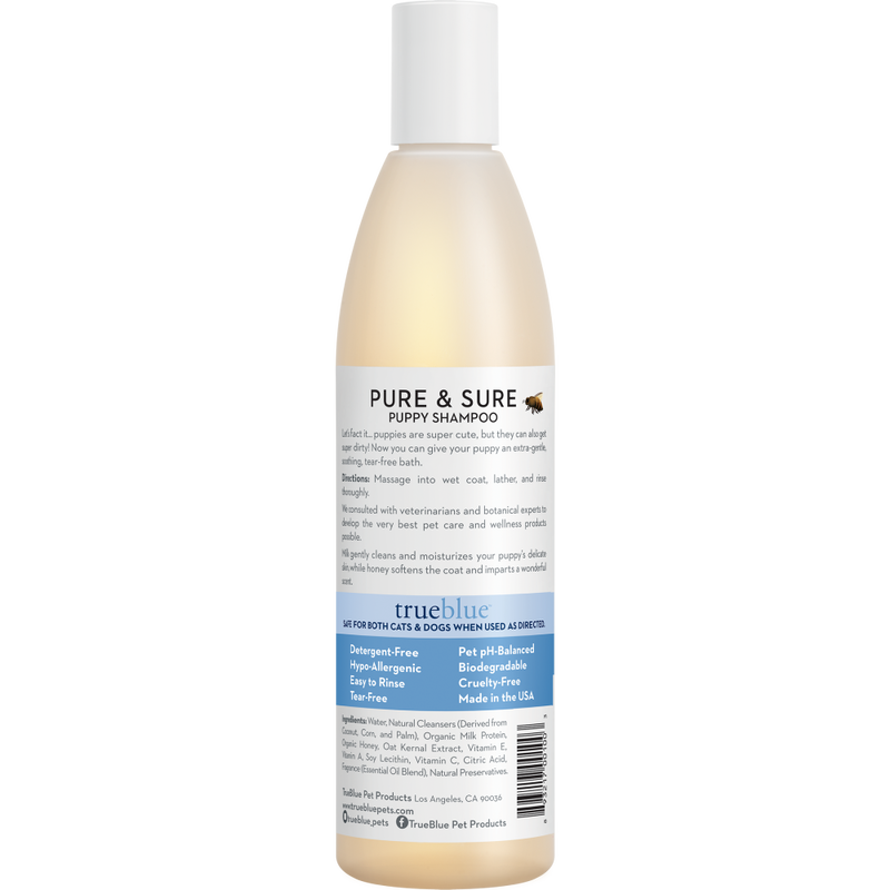 TrueBlue Pure & Sure Puppy Shampoo, Milk & Honey, 12-oz image number null