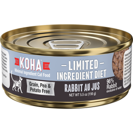 Koha Limited Ingredient Diet Pate Canned Cat Food, Rabbit Au Jus