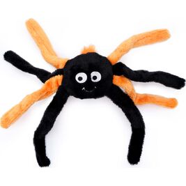 ZippyPaws Halloween Spiderz Dog Toy, Orange, Small