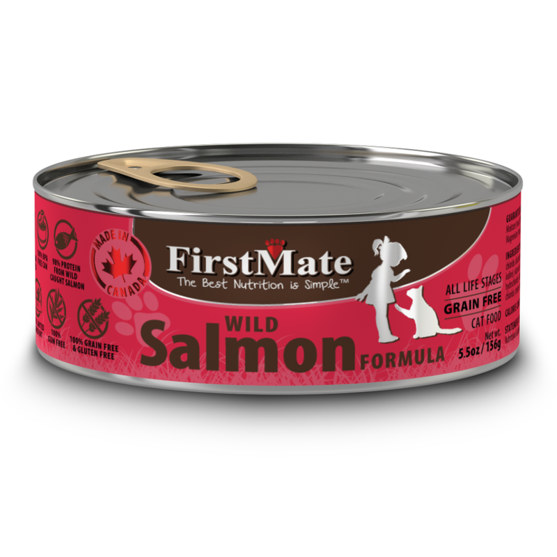 FirstMate Grain-Free Canned Cat Food, Salmon image number null