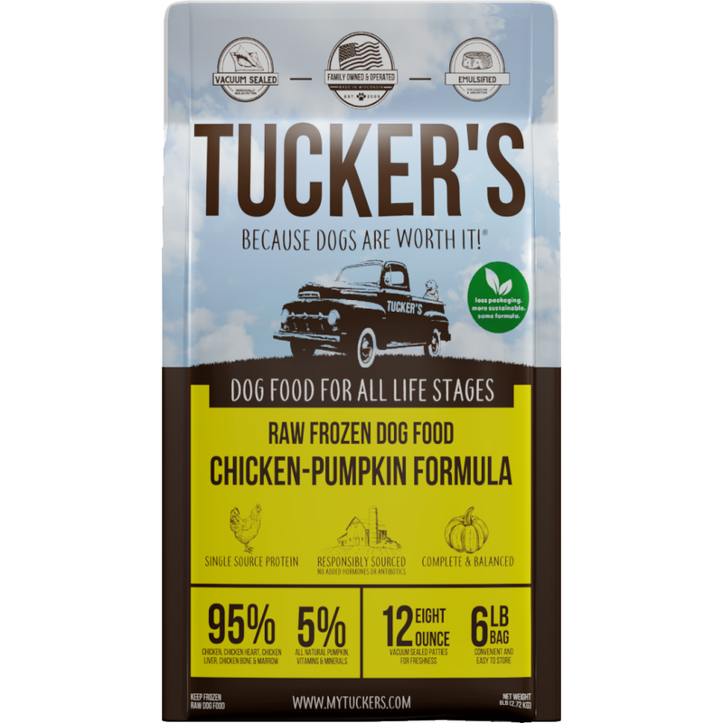 Tucker's Raw Frozen Dog Food, Chicken & Pumpkin, 6-lb image number null