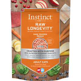 Instinct Longevity Raw Frozen Cat Food, Adult, Beef & Cod