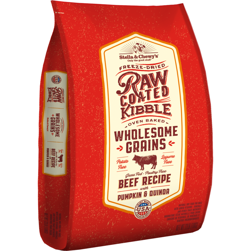 Stella & Chewy's Raw Coated Wholesome Grains Dry Dog Food, Beef image number null