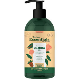 Tropiclean Essentials Oil Control Shampoo for Dogs, Jojoba, 16-oz