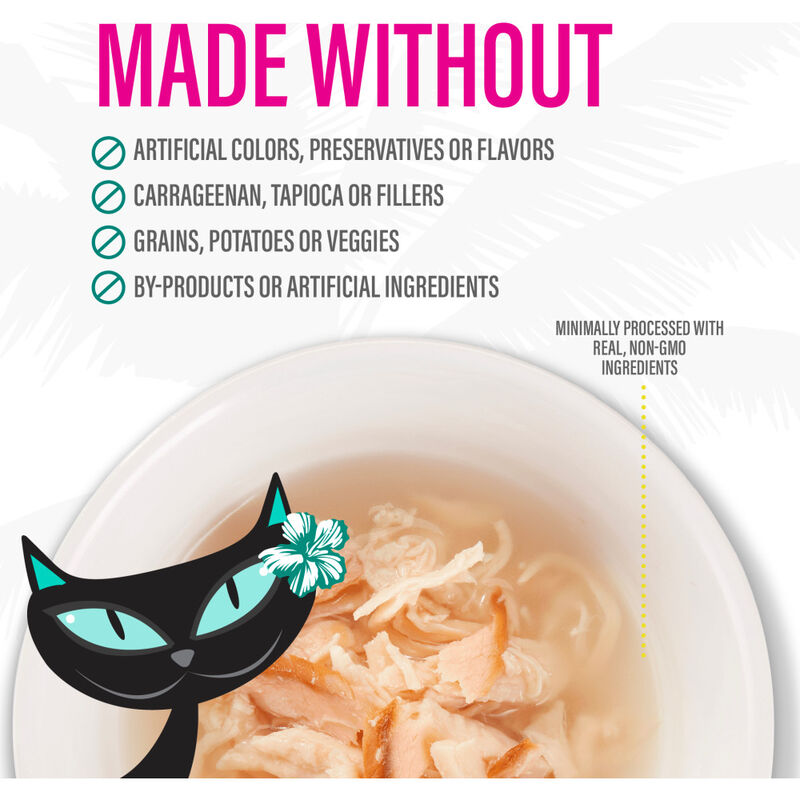 Tiki Cat Born Carnivore Complements Wet Cat Food Topper, Chicken & Salmon, 2.1-oz image number null