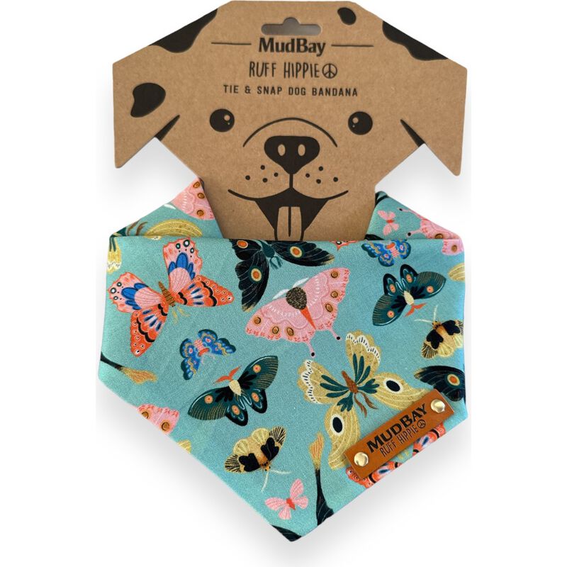 Mud Bay Dog & Cat Bandana, Butterflies image number null