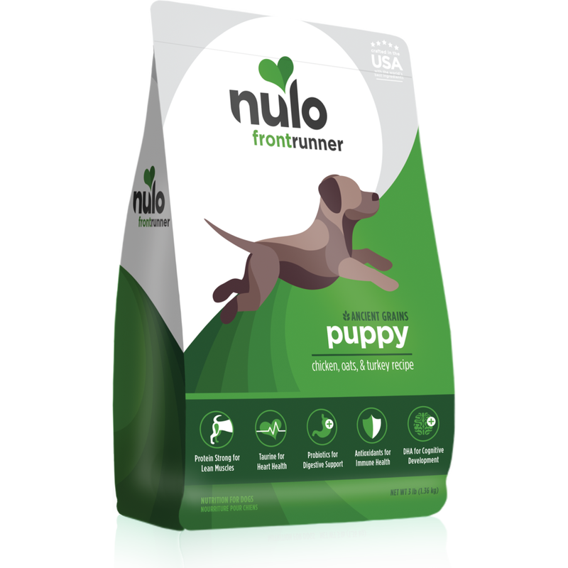 Nulo Frontrunner Ancient Grains Dry Dog Food, Puppy, Chicken Oats, & Turkey image number null