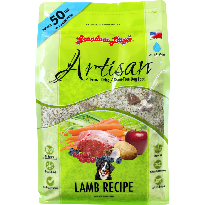 Grandma Lucy's Artisan Freeze-Dried Dog Food, Lamb, 10-lb image number null