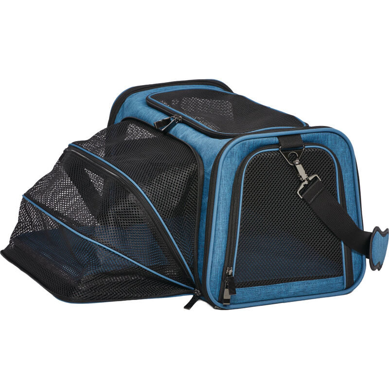 MidWest Duffy Expandable Pet Carrier, Blue image number null