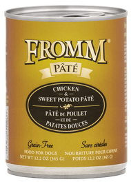 Fromm Pate Canned Dog Food, Chicken & Sweet Potato, 12.2-oz