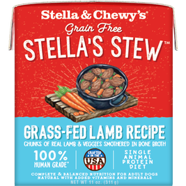 Stella & Chewy's Stella's Stew Wet Dog Food, Grass-Fed Lamb, 11-oz