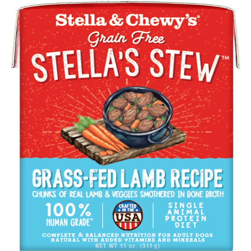 Stella & Chewy's Stella's Stew Wet Dog Food, Grass-Fed Lamb, 11-oz image number null