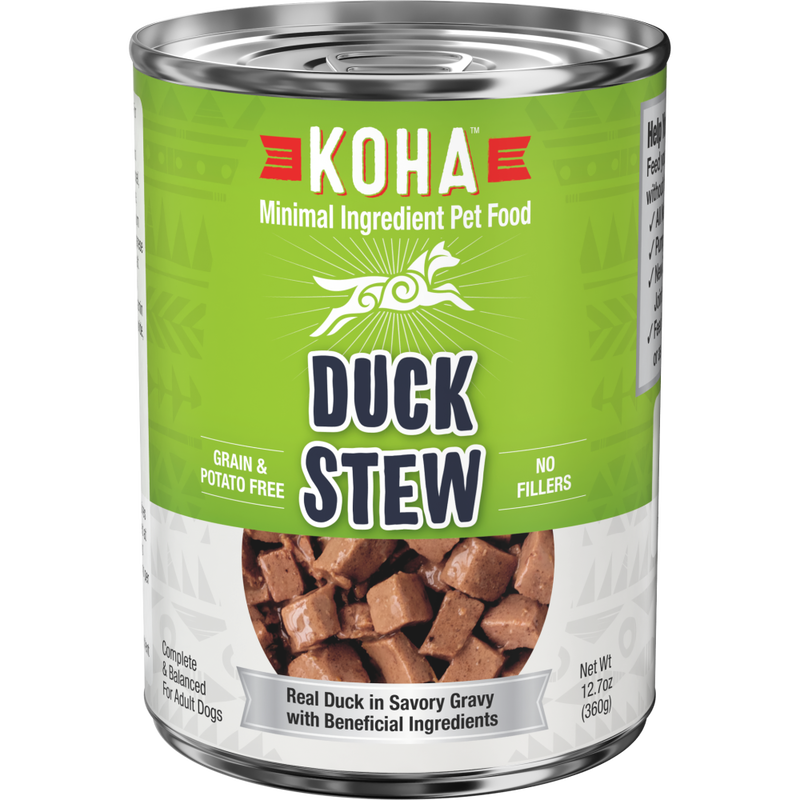 Koha Minimal Ingredient Stew Canned Dog Food, Duck, 12.7-oz image number null