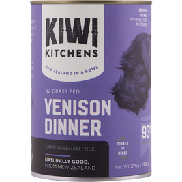 Kiwi Kitchens Canned Dog Food, Venison