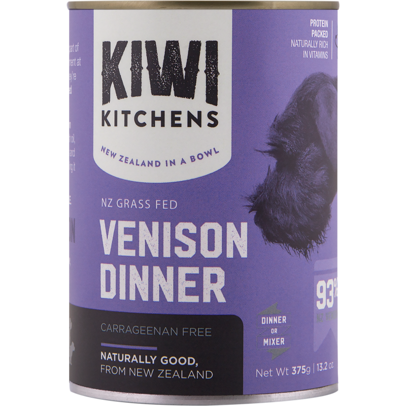 Kiwi Kitchens Canned Dog Food, Venison image number null