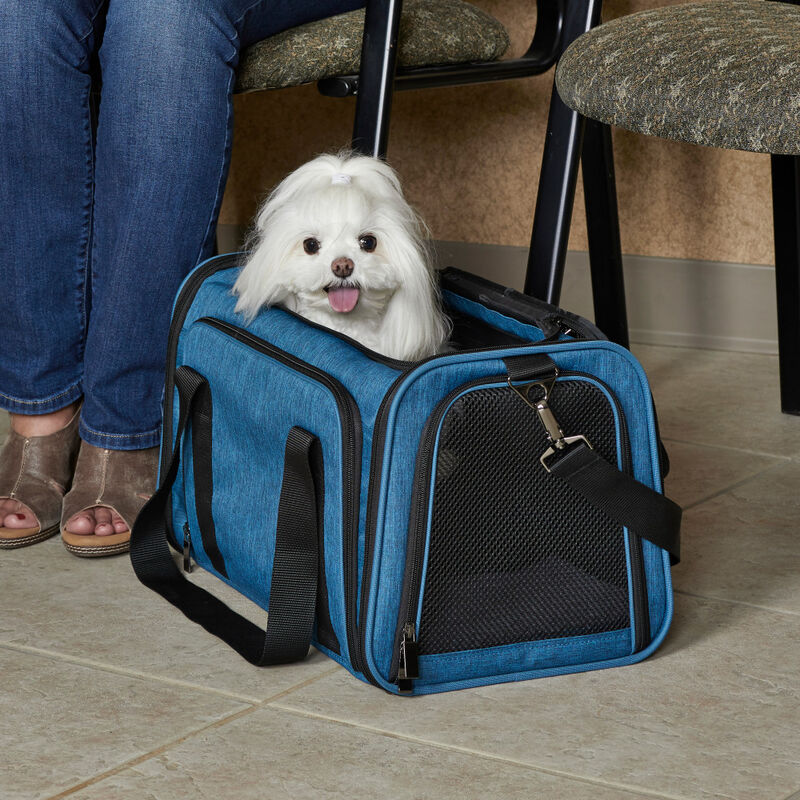 MidWest Duffy Expandable Pet Carrier, Blue image number null