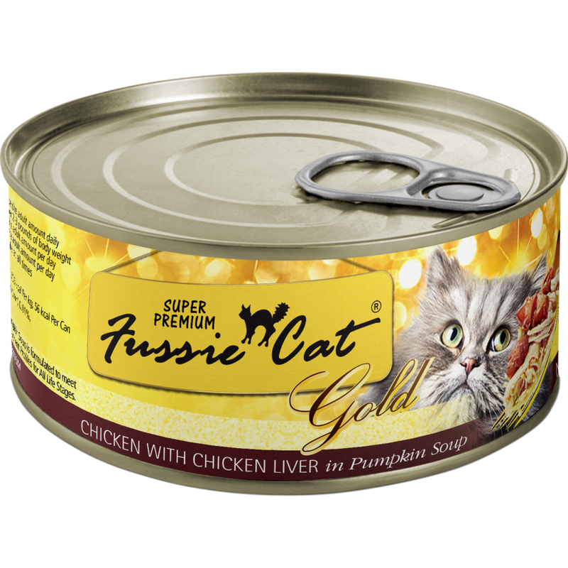 Fussie Cat Super Premium Canned Cat Food, Chicken & Chicken Liver, 2.8-oz image number null