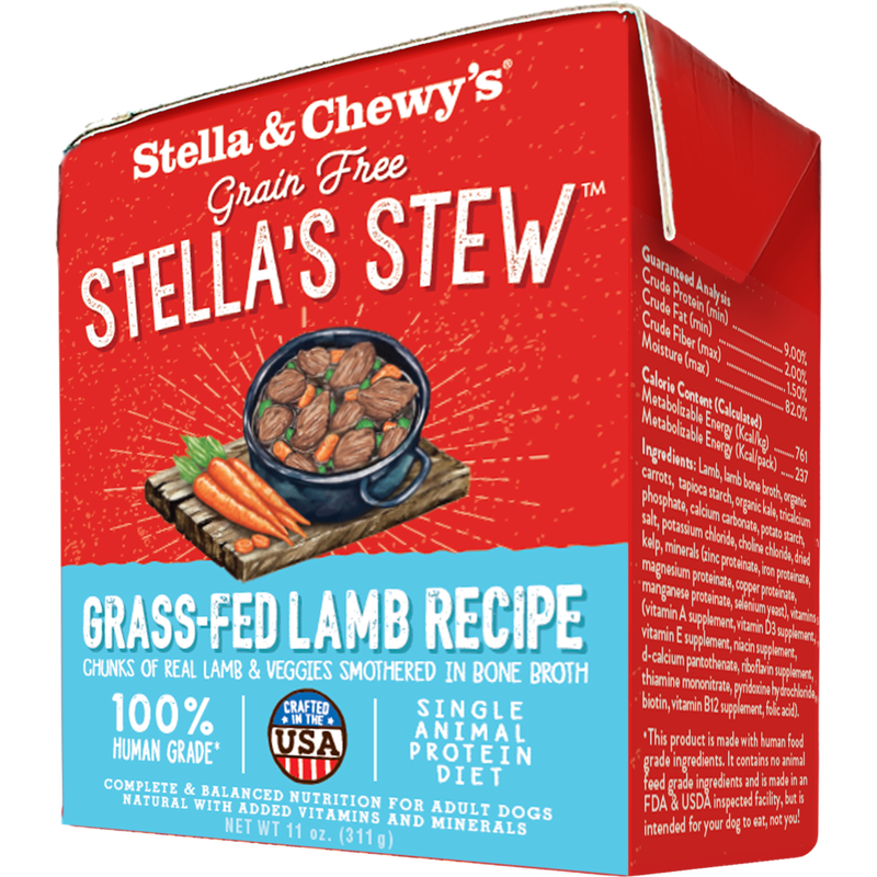 Stella & Chewy's Stella's Stew Wet Dog Food, Grass-Fed Lamb, 11-oz image number null