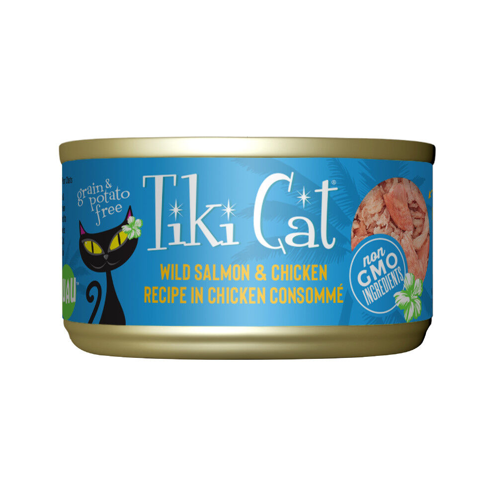 Mud Bay Buy Tiki Cat Luau Canned Cat Food Wild Salmon Chicken