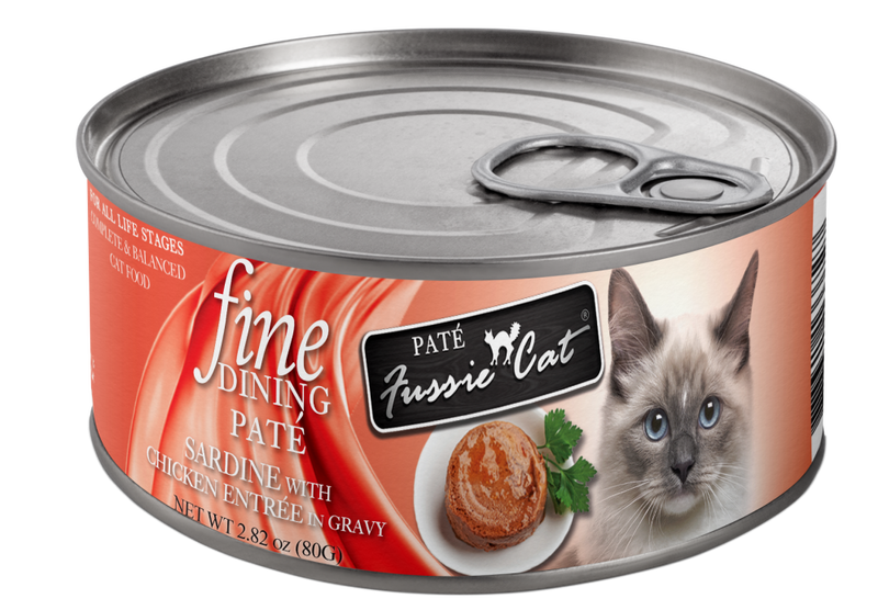 Mud Bay Buy Fussie Cat Fine Dining Pate Canned Cat Food Sardine