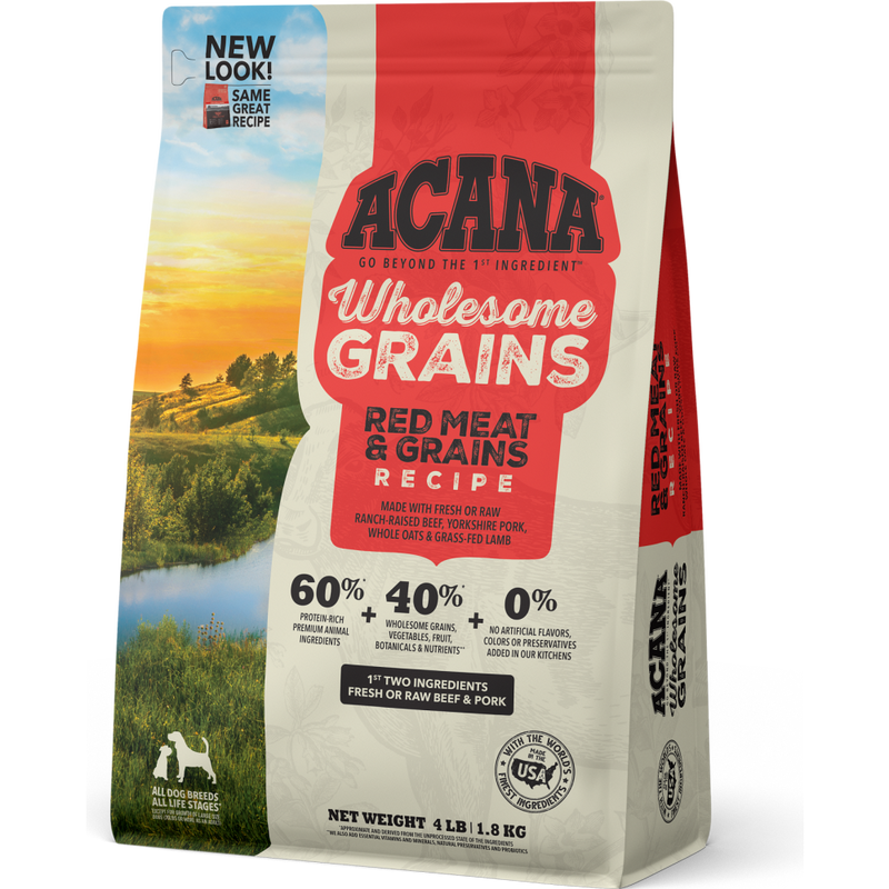 Acana Wholesome Grains Dry Dog Food, Red Meat image number null