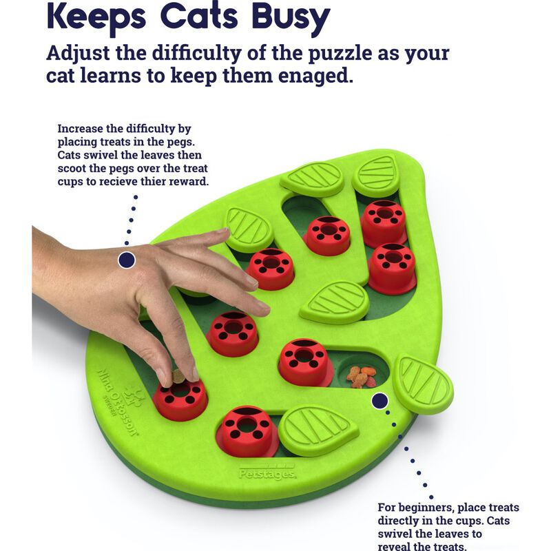 Petstages Nina Ottosson Buggin' Out Puzzle Cat Toy image number null