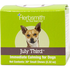 Herbsmith July Third Calming Aid Soft Chews Dog Supplement, Small, 30-count