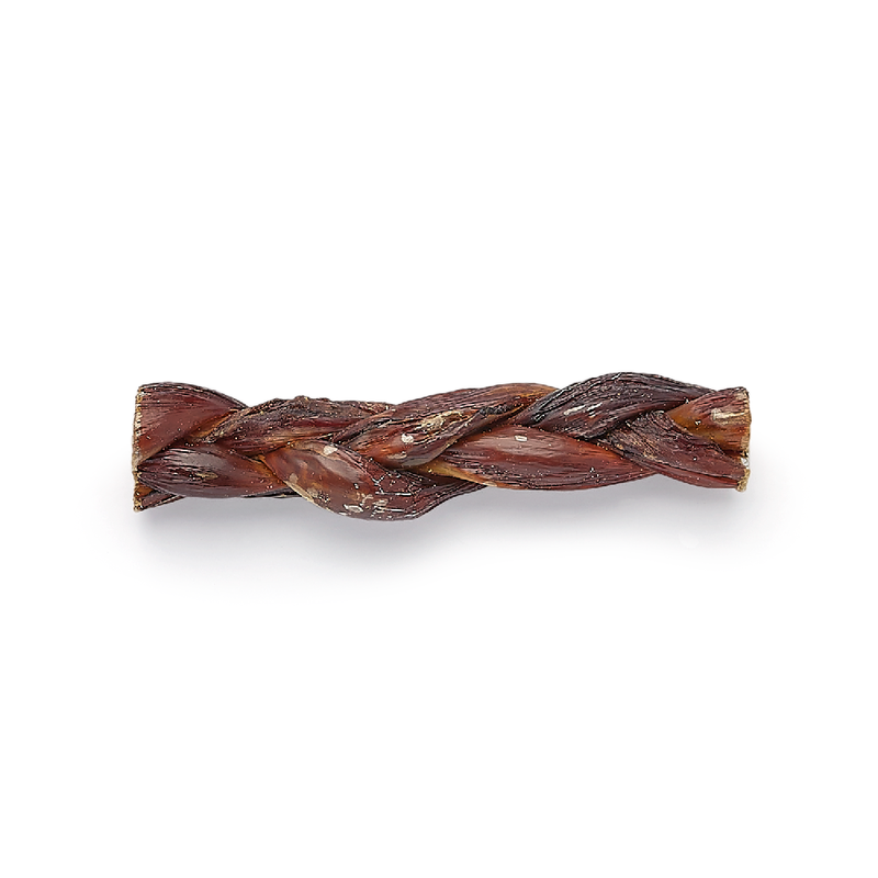 Mud Bay Natural Beef Strap Braid Dog Treats, 6-inch, 2-pack image number null